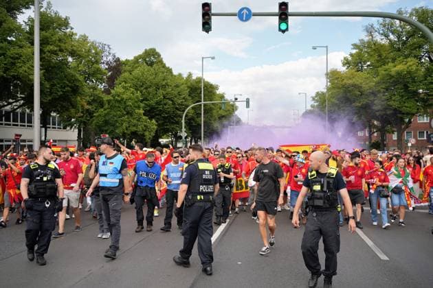 14.07.2024,Berlin,Impressionen vor dem Beginn des Uefa EM Final Spiel England gegen Spanien