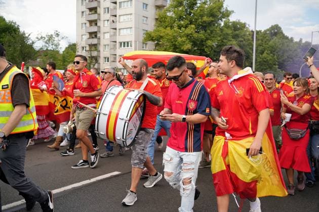 14.07.2024,Berlin,Impressionen vor dem Beginn des Uefa EM Final Spiel England gegen Spanien