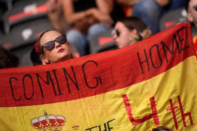 Spain supporters before the final match between Spain and England at the Euro 2024 soccer tournament in Berlin at Olympiastadium, Germany, Sunday, July 14, 2024 - Soccer .  Copyright: xFabioxFerrari LaPressex