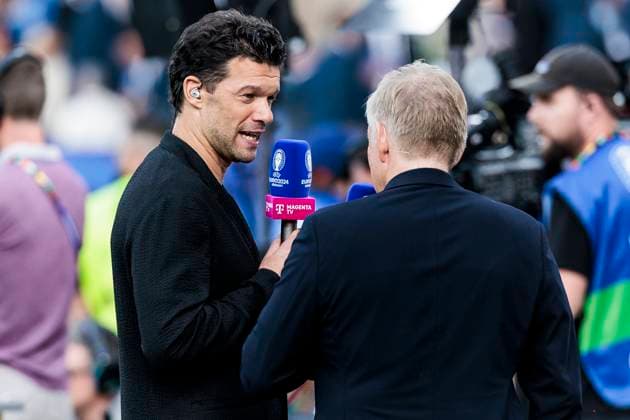 UEFA EURO, EM, Europameisterschaft,Fussball 2024: Finale Spanien - England; 14.07.2024 Michael Ballack mit Johannes B. Kerner. UEFA EURO 2024: Finale Spanien - England; Olympiastadion, Berlin am 14.07.2024 Copyright: xBEAUTIFULxSPORTS Wunderlx