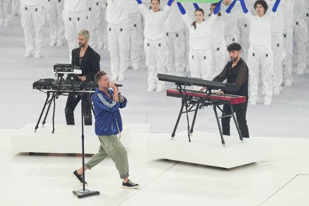 A superband consisting of Meduza, One Republic and Leony perform the official song of UEFA EURO, EM, Europameisterschaft,Fussball 2024 during the closing ceremony Spain v England, UEFA European Championship, EM, Europameisterschaft 2024, Final, Football, Olympiastadion, Berlin, Germany, 14 Jul 2024 EDITORIAL USE ONLY No use with unauthorised audio, video, data, fixture lists, club league logos or live services. Online in-match use limited to 120 images, no video emulation. No use in betting, games or single club league player publications. Copyright: xDavexShopland Shutterstockx 14583342bq