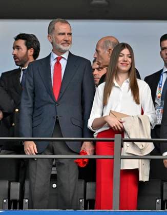 14.07.2024, Fussball UEFA EURO, EM, Europameisterschaft,Fussball 2024, Finale im Berliner Olympiastadion, Spanien - England, König von Spanien Felipe VI. (Spanien)
