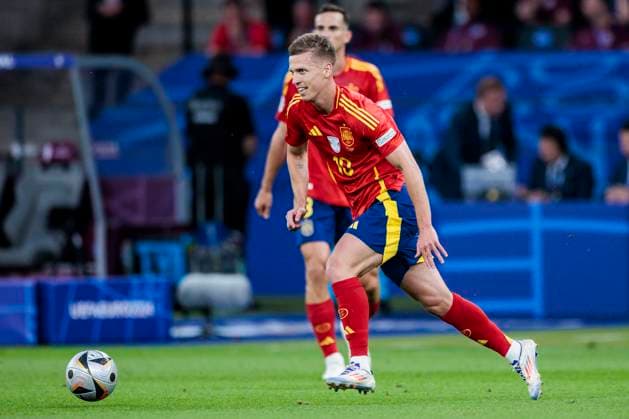 UEFA EURO, EM, Europameisterschaft,Fussball 2024: Finale Spanien - England; 14.07.2024 Dani Olmo (Spanien, 10). UEFA EURO 2024: Finale Spanien - England; Olympiastadion, Berlin am 14.07.2024 Copyright: xBEAUTIFULxSPORTS Wunderlx