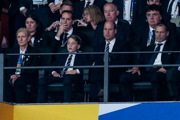 UEFA EURO, EM, Europameisterschaft,Fussball 2024: Finale Spanien - England; 14.07.2024 Prinz William, UEFA Präsident Aleksandar Ceferin. UEFA EURO 2024: Finale Spanien - England; Olympiastadion, Berlin am 14.07.2024 Copyright: xBEAUTIFULxSPORTS Wunderlx