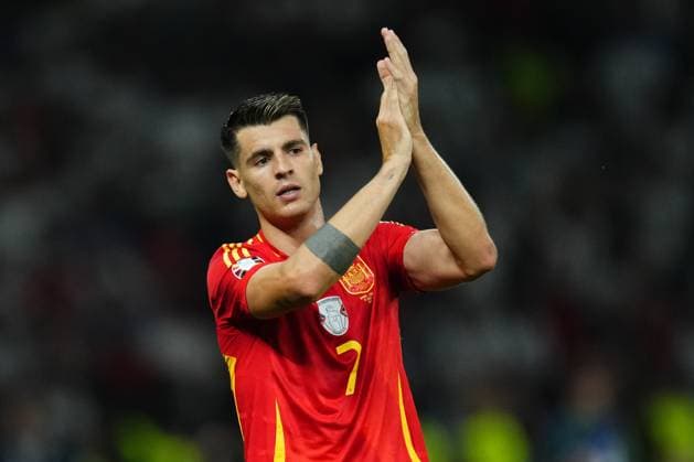 GER: Spain v England. UEFA EURO, EM, Europameisterschaft,Fussball 2024 Final Alvaro Morata of Spain during the UEFA Euro 2024 match between Spain and England, Final, played at Olympiastadion on July 14, 2024 in Berlin, Germany. kpng Copyright: xBaguxBlancox xPRESSINPHOTOx PS_240714_ESP_ENG_087
