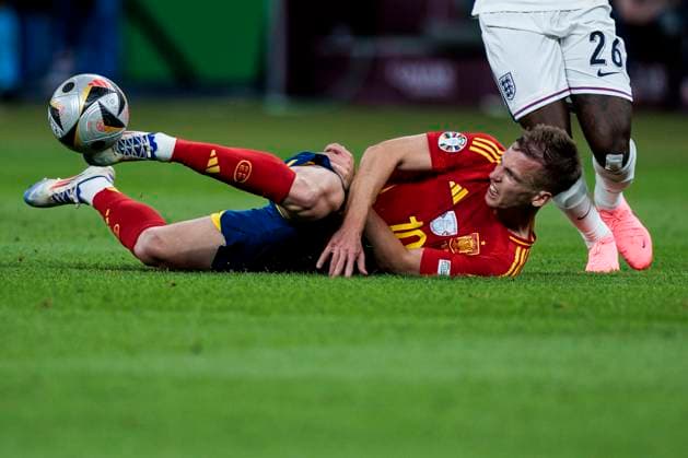 UEFA EURO, EM, Europameisterschaft,Fussball 2024: Finale Spanien - England; 14.07.2024 Dani Olmo (Spanien, 10). UEFA EURO 2024: Finale Spanien - England; Olympiastadion, Berlin am 14.07.2024 Copyright: xBEAUTIFULxSPORTS Wunderlx