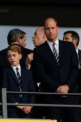 Spain v England: Final - UEFA EURO, EM, Europameisterschaft,Fussball 2024 Prince George and Prince William look dejected during the UEFA EURO 2024 final match between Spain and England at Olympiastadion on July 14, 2024 in Berlin, Germany. Berlin Olympiastadion Germany Germany Copyright: xRichardxSellers Sportsphoto APLx 14045732