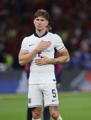 Spain v England UEFA EURO, EM, Europameisterschaft,Fussball 2024 Final John Stones of England at full time during the UEFA Euro 2024 Final between Spain and England at Olympiastadion, Berlin UK Newspapers OUT Copyright: xPaulxChestertonx FIL-20347-0298