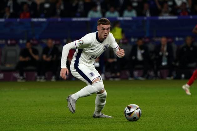 Euro 2024, EM 2024, Fussball UEFA; Finale ,Finale , Spanien- England , Olympiastadion, Berlin Cole Palmer, England Aktion, Einzelbild