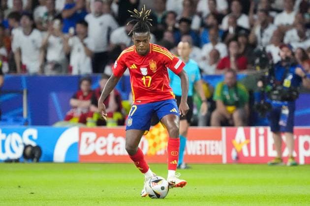 Nico Williams (Spanien Spain, 17) - Berlin 14.07.2024: Spanien vs. England, M51, EURO2024 Finale, Olympiastadion Berlin