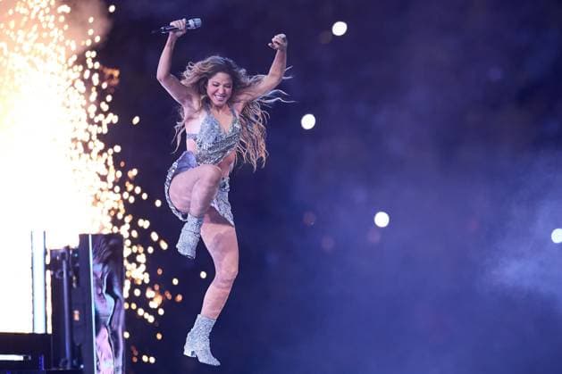 RECORD DATE NOT STATED Copa America USA 2024 Argentina vs Colombia - Final Colombian singer Shakira performs onstage in halftime during Final match between Argentina and Colombia as part of CONMEBOL Copa America USA 2024 at Hard Rock Stadium on July 14, 2024 in Miami Gardens, Florida, United States. MIAMI GARDENS FLORIDA UNITED STATES  Copyright: xJosexLuisxMelgarejox 20240714213303_CA_2024_F_ARG_COL_SHAKIRA231