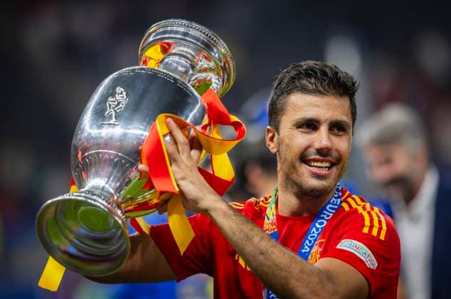Berlin, Germany. 14th Jul 2024. Rodri (ESP) Spain - England Spanien - England 14.07.2024