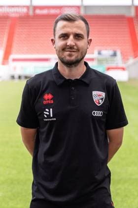 Co-Trainer Fabian Reichler (FCI); FC Ingolstadt 04; 3.Liga, Porträttermin 2024 2025, ; FC Ingolstadt 04 Saison 2024 2025 photoshoot, Headshot, Porträt, Vorstellung, Präsentation, Pressetermin, Fußball, GER