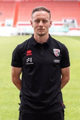 Athletik-Trainer Luca Schuster (FCI) ; FC Ingolstadt 04; 3.Liga, Porträttermin 2024 2025, ; FC Ingolstadt 04 Saison 2024 2025 photoshoot, Headshot, Porträt, Vorstellung, Präsentation, Pressetermin, Fußball, GER