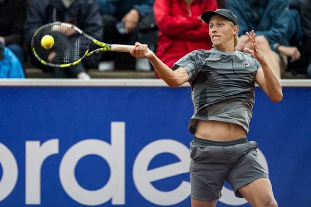 240715 Leo Borg of Sweden during day 1 of the Nordea Open on July 15, 2024 in Bastad. Photo: Niclas Jönsson BILDBYRAN COP 273 NO0282 tennis ATP, Tennis Herren 250 nordea open day 1 bbeng Copyright: NICLASxJÖNSSON BB240715NO004
