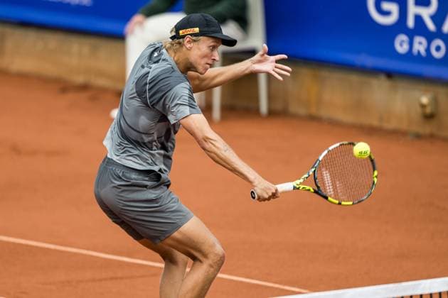 240715 Leo Borg of Sweden during day 1 of the Nordea Open on July 15, 2024 in Bastad. Photo: Niclas Jönsson BILDBYRAN COP 273 NO0282 tennis ATP, Tennis Herren 250 nordea open day 1 bbeng Copyright: NICLASxJÖNSSON BB240715NO010