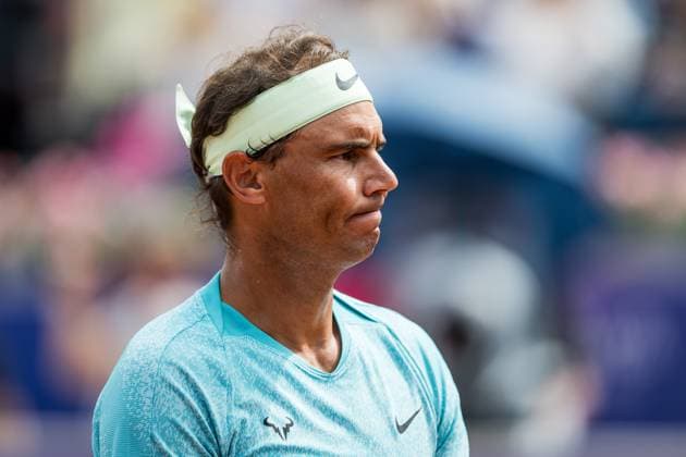 240715 Rafael Nadal of Spain looks dejected during day 1 of the Nordea Open on July 15, 2024 in Bastad. Photo: Niclas Jönsson BILDBYRAN COP 273 NO0282 tennis ATP, Tennis Herren 250 nordea open day 1 bbeng Copyright: NICLASxJÖNSSON BB240715NO030