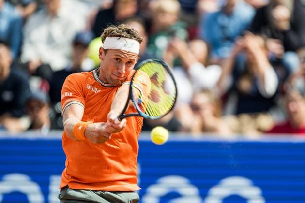 240715 Casper Ruud of Norway during day 1 of the Nordea Open on July 15, 2024 in Bastad. Photo: Niclas Jönsson BILDBYRAN COP 273 NO0282 tennis ATP, Tennis Herren 250 nordea open day 1 bbeng Copyright: NICLASxJÖNSSON BB240715NO031
