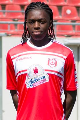 Halle, Deutschland 15. Juli 2024: Regionalliga Nordost Teamfoto - 2024 2025 - Hallescher FC Im Bild: Marvin Awuah (Halle) Leuna Chemie Stadion Sachsen-Anhalt Copyright: xFotostandx xBallaschx