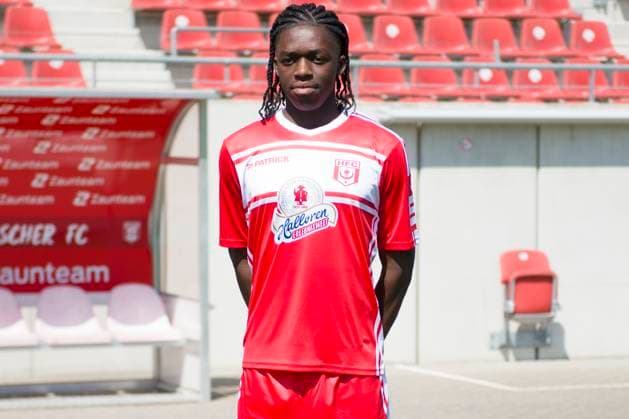 Halle, Deutschland 15. Juli 2024: Regionalliga Nordost Teamfoto - 2024 2025 - Hallescher FC Im Bild: Marvin Awuah (Halle) Leuna Chemie Stadion Sachsen-Anhalt Copyright: xFotostandx xBallaschx
