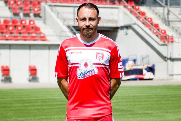 Halle, Deutschland 15. Juli 2024: Regionalliga Nordost Teamfoto - 2024 2025 - Hallescher FC Im Bild: Robert Berger (Halle) Leuna Chemie Stadion Sachsen-Anhalt Copyright: xFotostandx xBallaschx