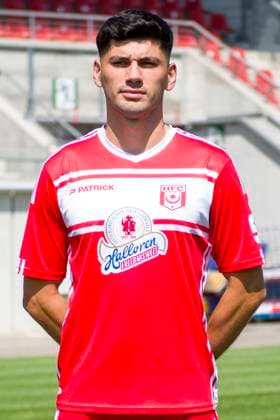 Halle, Deutschland 15. Juli 2024: Regionalliga Nordost Teamfoto - 2024 2025 - Hallescher FC Im Bild: Burim Halili (Halle) Leuna Chemie Stadion Sachsen-Anhalt Copyright: xFotostandx xBallaschx