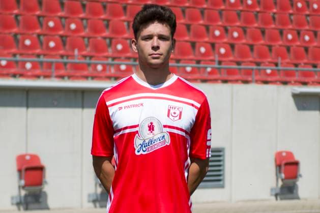 Halle, Deutschland 15. Juli 2024: Regionalliga Nordost Teamfoto - 2024 2025 - Hallescher FC Im Bild: Jordi Wegmann (Halle) Leuna Chemie Stadion Sachsen-Anhalt Copyright: xFotostandx xBallaschx