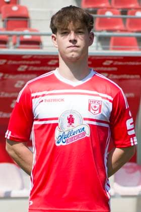 Halle, Deutschland 15. Juli 2024: Regionalliga Nordost Teamfoto - 2024 2025 - Hallescher FC Im Bild: Elias Lorenz (Halle) Leuna Chemie Stadion Sachsen-Anhalt Copyright: xFotostandx xBallaschx