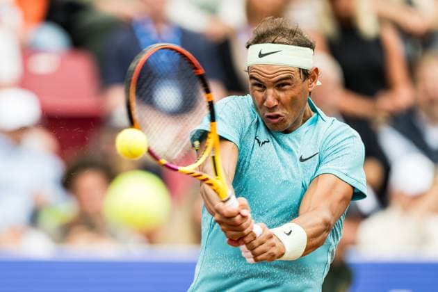 Sport Bilder des Tages 240715 Rafael Nadal of Spain during day 1 of the Nordea Open on July 15, 2024 in Bastad. Photo: Niclas Jönsson BILDBYRAN COP 273 NO0282 tennis ATP, Tennis Herren 250 nordea open day 1 bbeng Copyright: NICLASxJÖNSSON BB240715NO046