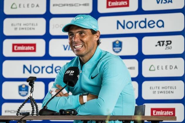 240715 Rafael Nadal of Spain during a press conference, PK, Pressekonferenz of Nordea Open on July 15, 2024 in Bastad. Photo: Niclas Jönsson BILDBYRAN COP 273 NO0283 tennis ATP, Tennis Herren 250 nordea open press conference bbeng Copyright: NICLASxJÖNSSON BB240715NO081