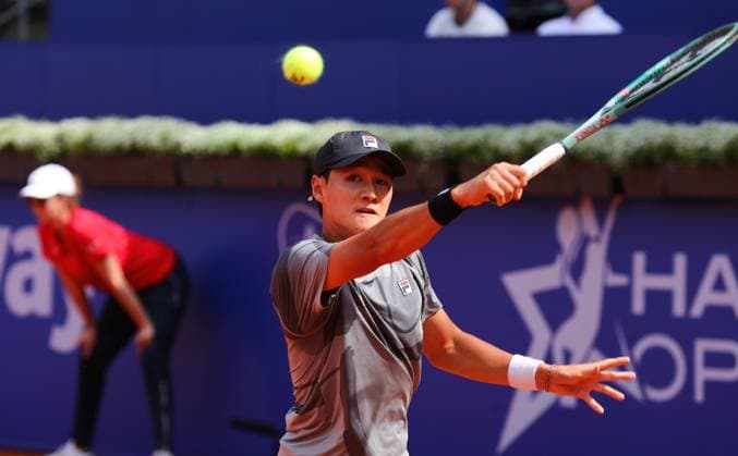 15.07.2024, xcex, GER, Hamburg, Rothenbaum, Hamburg Open ATP, Tennis Herren 500 Tour Tournament, Center Court, Soonwoo Kwon (KOR)