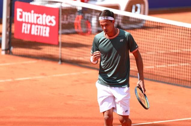 15.07.2024, xcex, GER, Hamburg, Rothenbaum, Hamburg Open ATP, Tennis Herren 500 Tour Tournament, Center Court, Daniel Altmaier (GER), ballt die Faust, Jubel