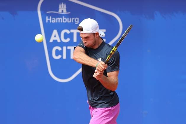 Tennis Herren ATP, Tennis Herren Tennis Herren Tour 500 European Open Hamburg, Hamburg Open ATP 500 2024 , 15.07.2024, Maximilian Marterer (GER) spielt eine Vorhand. Copyright: FernandoxSoares