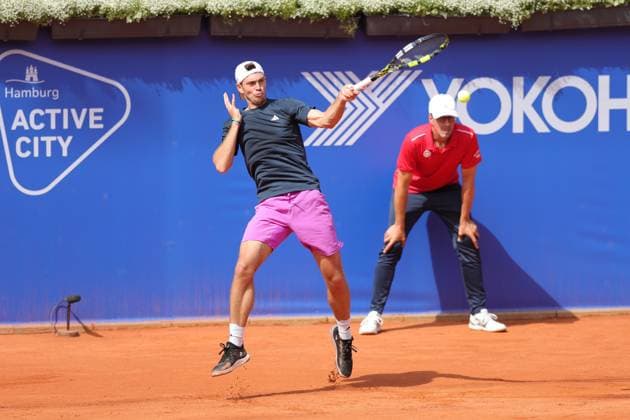 Tennis Herren ATP, Tennis Herren Tennis Herren Tour 500 European Open Hamburg, Hamburg Open ATP 500 2024 , 15.07.2024, Maximilian Marterer (GER) spielt eine Rückhand. Copyright: FernandoxSoares