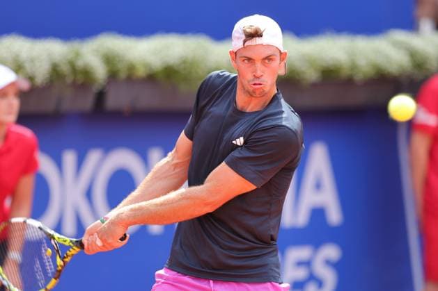 Tennis Herren ATP, Tennis Herren Tennis Herren Tour 500 European Open Hamburg, Hamburg Open ATP 500 2024 , 15.07.2024, Maximilian Marterer (GER) spielt eine Rückhand. Copyright: FernandoxSoares