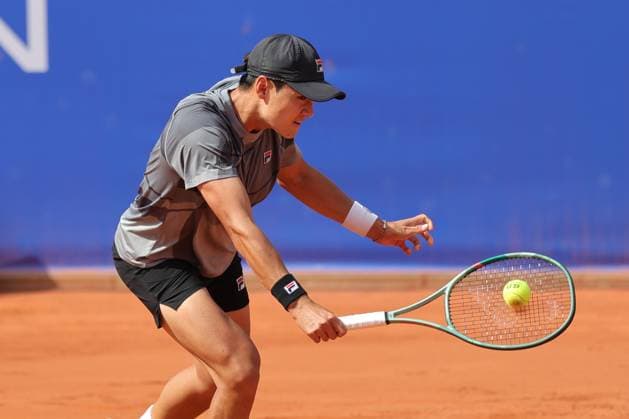 Tennis Herren ATP, Tennis Herren Tennis Herren Tour 500 European Open Hamburg, Hamburg Open ATP 500 2024 , 15.07.2024, Soonwoo Knon (KOR) spielt eine Rückhand. Copyright: FernandoxSoares