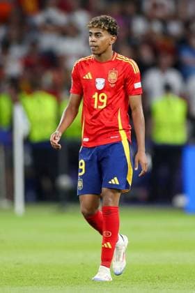 Spain v England Spain Forward Lamine Yamal Barcelona during the Spain v England UEFA EURO, EM, Europameisterschaft,Fussball 2024 Final at the Olympiastadion Stadium, Berlin, Germany on 14 July 2024 Editorial use only. All images are copyright Every Second Media Limited. No images may be reproduced without prior permission. Copyright: xIMAGO EveryxSecondxMediax ESM-1060-0297