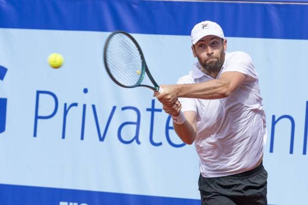 Gstaad Switzerland, 07 16 2024: Quentin Halys (FRA) in action during EFG Swiss Open. during EFG Gstaad Swiss Open ATP, Tennis Herren 250, International Tennis match in Gstaad, Switzerland, July 16 2024  Copyright: xPatrickxDancel IPAxSportx xipa-ax xx IPA_48031273 IPA_Agency_IPA48031273