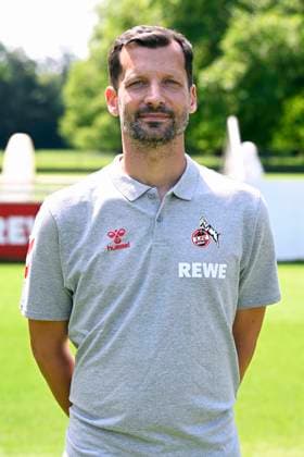 Physiotherapeut Daniel Schütz; 1. FC Köln; 2.BL, Porträttermin 2024 2025