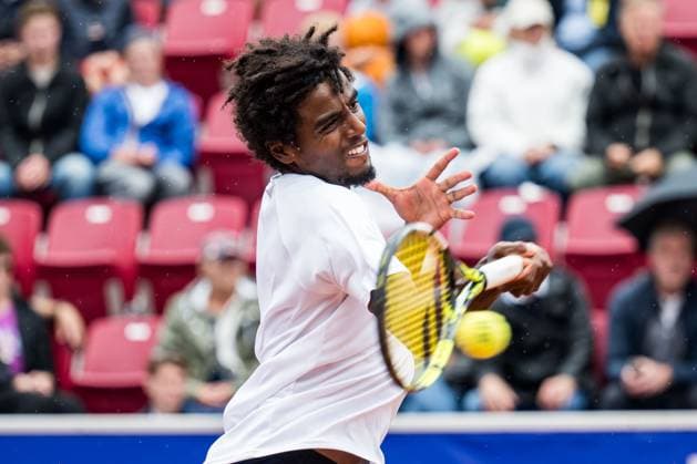 240716 Elias Ymer of Sweden during day 2 of the Nordea Open on July 16, 2024 in Bastad. Photo: Niclas Jönsson BILDBYRAN COP 273 NO0284 tennis ATP, Tennis Herren 250 nordea open day 2 bbeng Copyright: NICLASxJÖNSSON BB240716NO005