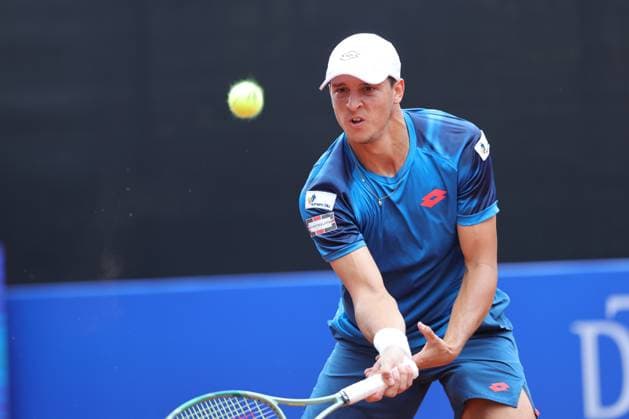 Tennis Herren ATP, Tennis Herren Tennis Herren Tour 500 European Open Hamburg, Hamburg Open ATP 500 2024 , 16.07.2024, Luciano Darderi (ITA) spielt eine Vorhand. Copyright: FernandoxSoares