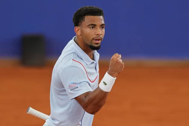Tennis Herren ATP, Tennis Herren Tennis Herren Tour 500 European Open Hamburg, Hamburg Open ATP 500 2024 , 16.07.2024, Arthur Fils (FRA) freut sich über den Punktgewinn Copyright: FernandoxSoares