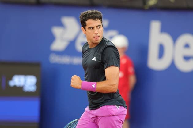 Tennis Herren ATP, Tennis Herren Tennis Herren Tour 500 European Open Hamburg, Hamburg Open ATP 500 2024 , 16.07.2024, Jaume Munar (ESP) freut sich über den gewonnen Punkt Copyright: FernandoxSoares