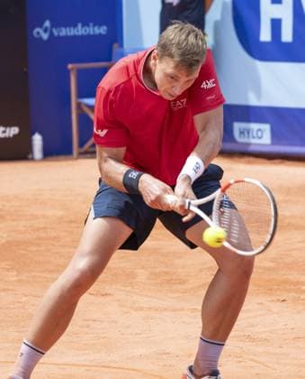 Gstaad Switzerland, 07 16 2024: Hamad Medjedovic (SRB) in action during EFG Swiss Open. during EFG Gstaad Swiss Open ATP, Tennis Herren 250, International Tennis match in Gstaad, Switzerland, July 16 2024  Copyright: xPatrickxDancel IPAxSportx xipa-ax xx IPA_48036208 IPA_Agency_IPA48036208