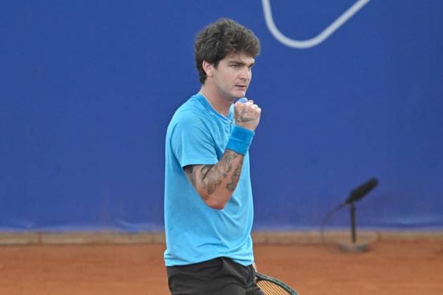 Thiago Seyboth BRA ballt die faust 16.07.2024 Tennis Hamburg Open, ATP, Tennis Herren 500, Tennis-Stadion Am Rothenbaum, Hamburg, HH Germany