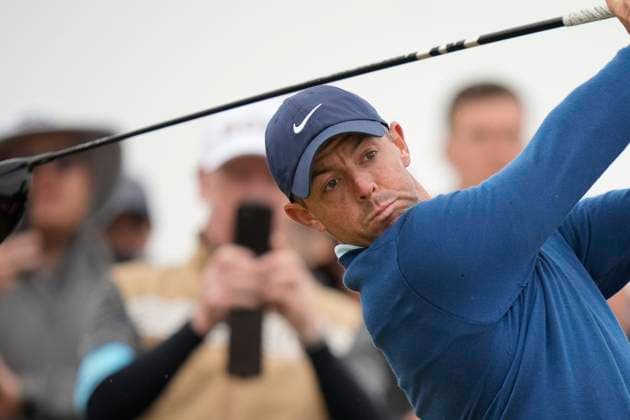 16th July 2024; Royal Troon Golf Club, Troon, South Ayrshire, Scotland; The Open Championship Practice Day 2; Rory McIlroy plays from the fifteenth tee  ActionPlus12668670 StevenxFlynn