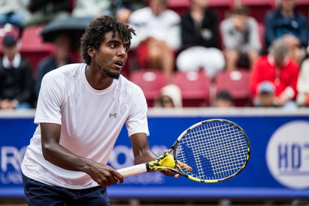 240716 Elias Ymer of Sweden during day 2 of the Nordea Open on July 16, 2024 in Bastad. Photo: Niclas Jönsson BILDBYRAN COP 273 NO0284 tennis ATP, Tennis Herren 250 nordea open day 2 bbeng Copyright: NICLASxJÖNSSON BB240716NO010