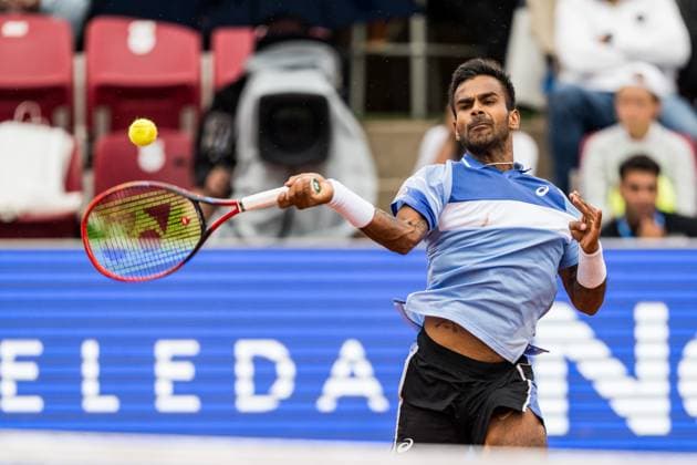240716 Sumit Nagar of India during day 2 of the Nordea Open on July 16, 2024 in Bastad. Photo: Niclas Jönsson BILDBYRAN COP 273 NO0284 tennis ATP, Tennis Herren 250 nordea open day 2 bbeng Copyright: NICLASxJÖNSSON BB240716NO021