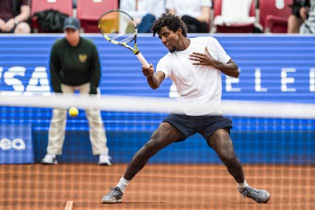 240716 Elias Ymer of Sweden during day 2 of the Nordea Open on July 16, 2024 in Bastad. Photo: Niclas Jönsson BILDBYRAN COP 273 NO0284 tennis ATP, Tennis Herren 250 nordea open day 2 bbeng Copyright: NICLASxJÖNSSON BB240716NO023