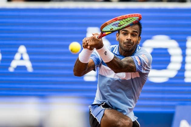240716 Sumit Nagar of India during day 2 of the Nordea Open on July 16, 2024 in Bastad. Photo: Niclas Jönsson BILDBYRAN COP 273 NO0284 tennis ATP, Tennis Herren 250 nordea open day 2 bbeng Copyright: NICLASxJÖNSSON BB240716NO035